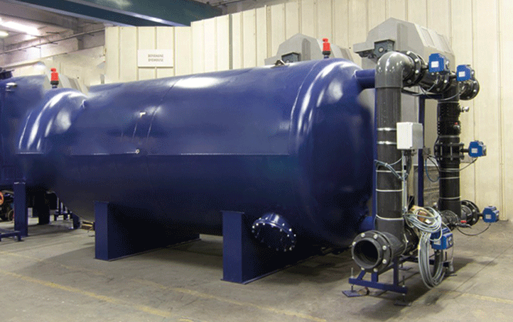 Yatık Çelik Tanklı Yüzey Borulamalı Kum Filtre Sistemleri